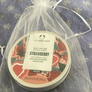 NWOT - The Body Shop Strawberry Body Butter (6.75 oz)